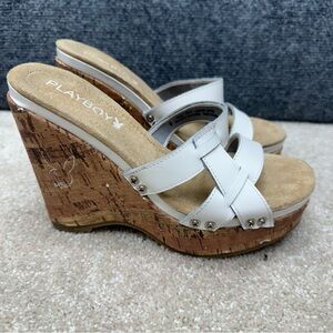 Playboy Wedge shoes Paige 5313 Women's size 6 pump platform sandal